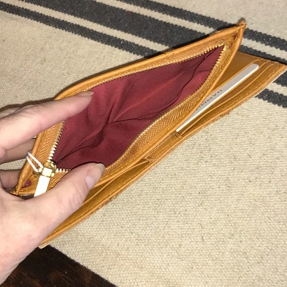 Hammitt Tan Leather Wallet with Gold Studs - Picture 6 of 12